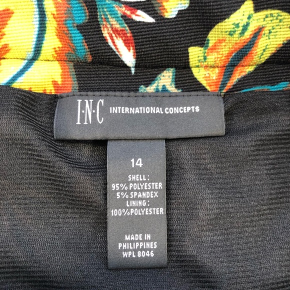INC International Concepts, Floral Skirt, Size 14 - Picture 8 of 16